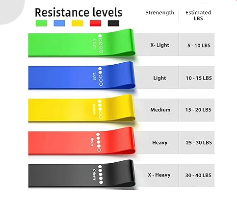 Premium Latex Resistance Bands (Set of 5)