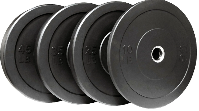 Rubber Bumper Plate Set (160 lbs)
