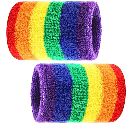Moisture-Wicking Wrist Sweatbands (Pair)