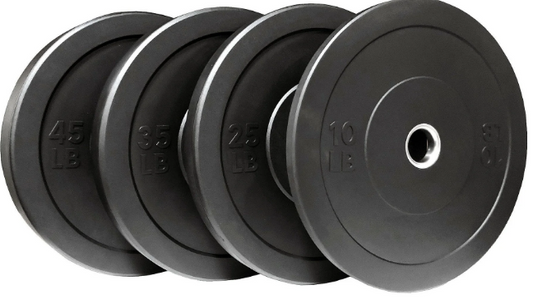 Rubber Bumper Plate Set (160 lbs)